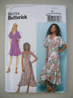 Uncut Butterick Sewing Pattern 6554 - Misses Wrap Dress - Size 14 16 18 20 22