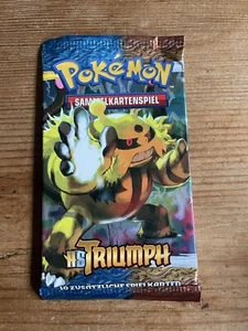 Pokemon Booster Pack HGSS Triumphant Booster SEALED DE German Electivire - Picture 1 of 11