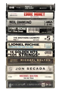 POP & ROCK CASSETTE LOT x11 MICHAEL BOLTON ERIC CLAPTON JON SECADA ROXETTE - Picture 1 of 6