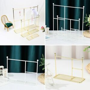Miniature Hangers Doll Clothes Rack Drying Laundry Stand Garment Organizer