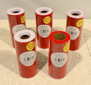 NEW Set of 5 Matte Tulle MPTL15 Red 6" X 31.25 Yd Crafts Wedding Arts Parties - Picture 1 of 12