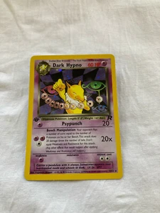 Pokemon Karten: Team Rocket Rare Holo: Dark Hypno 9/82 1. Edition - Bild 1 von 5