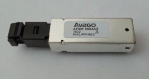 AVAGO AFBR-5903AZ TX/RX Optical Fiber 125MBd 10-Pin DIP With Connector - new - Picture 1 of 2