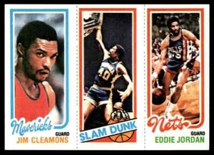 1980-81 Topps Eddie Jordan/James Edwards/Jim Cleamons #157/261/63 - Picture 1 of 2