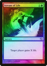 Stream of Life FOIL 9th Edition PLD Green Uncommon MAGIC MTG CARD ABUGames