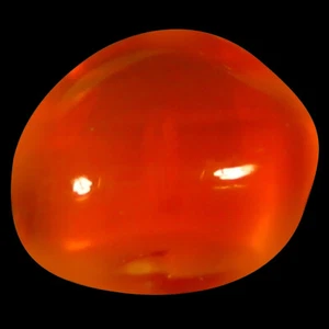 1.23 ct Fancy Cabochon Cut (7 x 5 mm) Unheated / Untreated Red Fire Opal - Picture 1 of 1