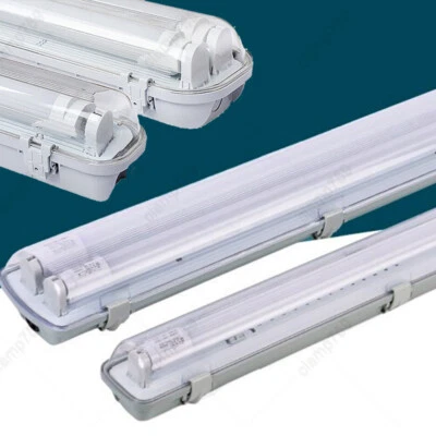 ⭐⭐⭐⭐⭐ LED Feuchtraumleuchte Wannenleuchte Keller Garage 60/120/150cm inkl. Röhre - Bild 1 von 4