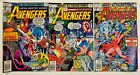 Bronze Age Marvel Comic Book Avengers Key 3 Issue Lot 168 170 171 High Grade VG
