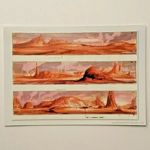 Star Wars Attack of the Clones Concept Art Postcard Obi Wan Kenobi's Craft - Picture 1 of 2