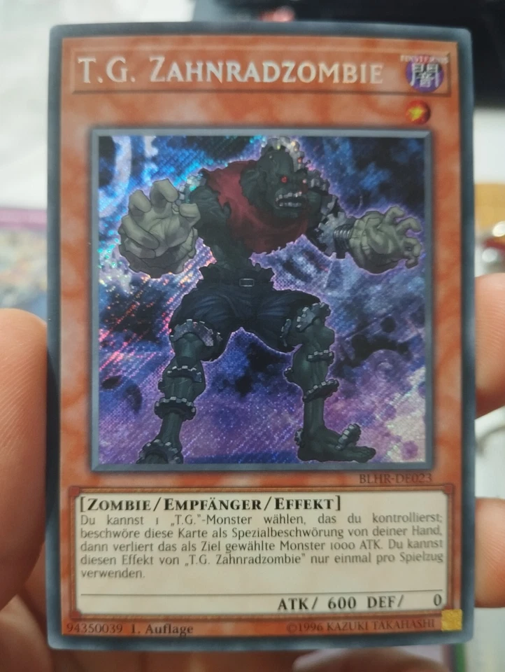 Yu Gi Oh - T.G. Gear Zombie - BLHR-DE023 - Secret Rare - 1st Edition - NM German - Image 1 of 1