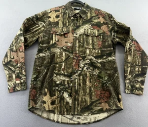 Mossy Oak Breakup Infinity Shirt Mens Sz M Camo Button Up Long Sleeves - Picture 1 of 11