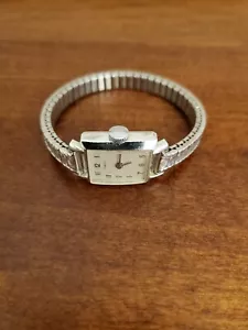 Ladies Timex Watch Stainless Steel Back With Aluminum Bezel and Stretch Band - Picture 1 of 6