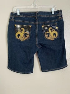 Southpole Women's Size 13 Jean Shorts Embroidered Back Pocket Detail - Picture 1 of 8