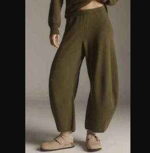 Neu Damen S Daily Practice x Anthropologie Strick Racing Jogginghose in Grün - Bild 1 von 13