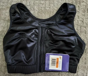 NUEVO CON ETIQUETAS Sujetador Deportivo Inalámbrico Satinado Alto Impacto Enell Talla 1 NEGRO Estilo NL100 - Imagen 1 de 10