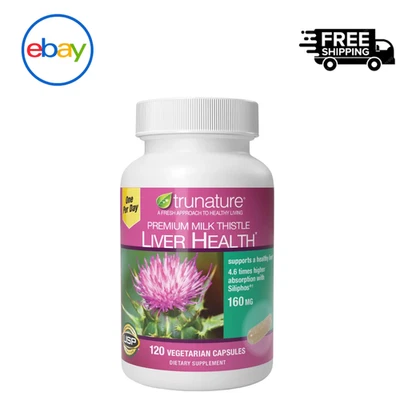 Cardo mariano trunature Premium 160 mg, 120 cápsulas vegetarianas para apoyo hepático Foto 1 de 4