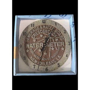 New Orleans Water Meter Decorative Wall Clock By Lazart - Picture 1 of 2