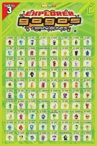 Gogo's Crazy Bones Poster Series 3 Explorer Maxi 60cm x 90cm Brand New & Sealed - Picture 1 of 4