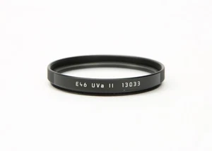 Leica E46 UVa II 13033 Clear Protective Filter (Black) Absorbs Ultraviolet Light - Picture 1 of 4