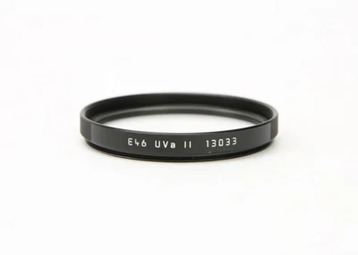 Leica E46 UVa II 13033 Clear Protective Filter (Black) Absorbs Ultraviolet Light - Image 1 of 4