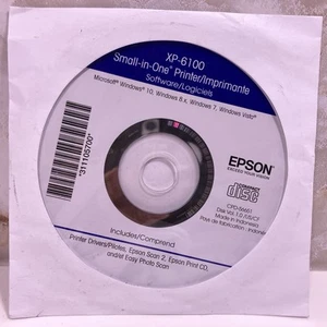 Epson Expression Premium XP-6100 Printer Software Driver Setup Install Print CD - Picture 1 of 1