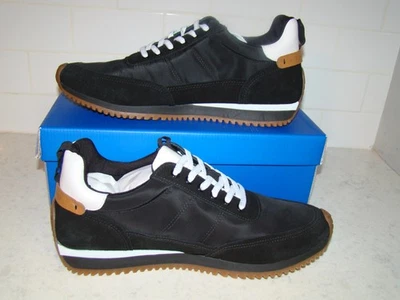 NIB Vince Camuto VM Maarten Men's 12 M Casual Sneaker Black Suede Tennis Shoes - Image 1 of 4