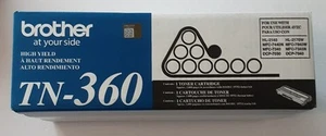 Brother TN-360 Toner Cartridge New In Sealed Box Fast Free Safe Shipping - Picture 1 of 4