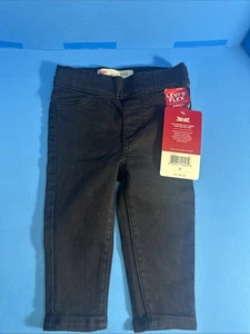 Jean Levi’s Pull On Jeggings Flex Talla 6M Negro Nuevo (CL1) Niño Pequeño - Imagen 1 de 7