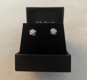 Diamond Stud Earrings (1/2 ct. t.w.) in 14k White Gold - Picture 1 of 12