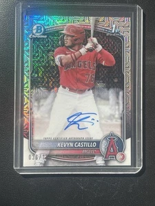 2025 Bowman KEVYN CASTILLO 1st Bowman Chrome Mojo Refractor Auto Card /150 - Picture 1 of 2