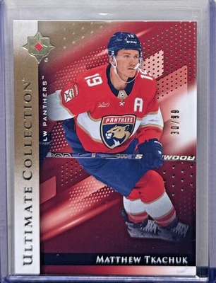 2024-25 Upper Deck Ultimate Matthew Tkachuk Gold #/99 - Image 1 of 2
