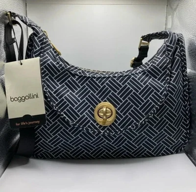 NUEVO CON ETIQUETAS $78 baggallini Oslo Bolso Hobo Pequeño Cesta Ligero Viaje Resistente al Agua Foto 1 de 4