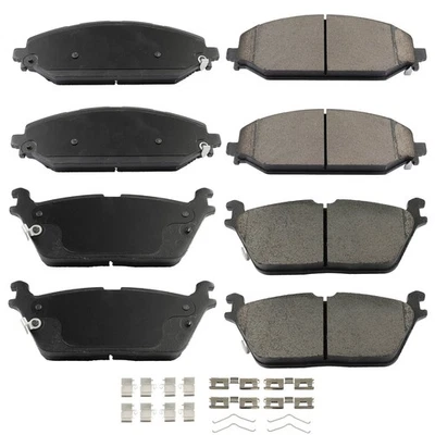 For 2022 Jeep Wagoneer 2019 2020-2022 Ram 1500 Front Rear Ceramic Brake Pad 8pcs - Image 1 of 4