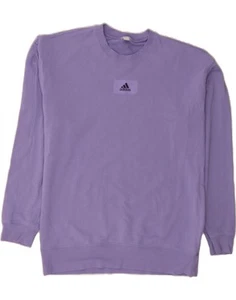 ADIDAS Mens Sweatshirt Jumper Large Purple Sports DB05 - Picture 1 of 3