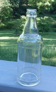 Vintage Embossed Keck's Clear Glass Soda Bottle 12 Ounce Kecksburg, Pa. - Picture 1 of 6