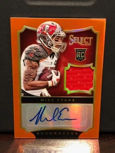 Panini Select #201 2014 Mike Evans radiocontrol novato parche automático RPA naranja/25 - Imagen 1 de 2
