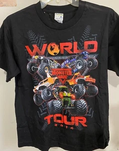 Monster Jam World Tour 2014 Youth Large T Shirt NEW! - Picture 1 of 2