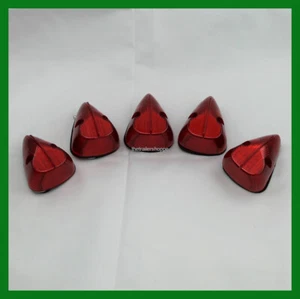 Maxxima Red Truck Pick-up Cab Roof Clearance Bus Marker LED Lights Set of 5 - Foto 1 di 4