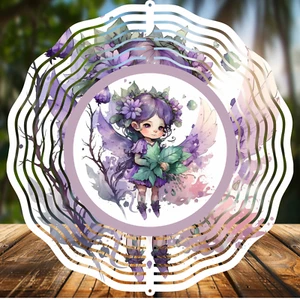 Fairies #6, Wind Spinners 8" Sublimated, High Quality Aluminum (ws206) - Picture 1 of 1