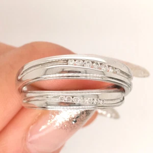 0,40ct runder Brillantschliff Diamant Hochzeit Set in 14k Weißgold - Bild 1 von 3