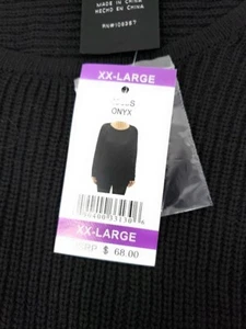 Damas Suéter Suéter Con Cordones Por Historia del Diseño - NUEVO CON ETIQUETA - NEGRO - XXL - Imagen 1 de 3
