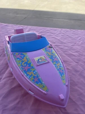 Barbie Speed Boat 1996 vintage rosa azul 20" largo embarcación acuática juguete Mattel años 90 de colección Foto 1 de 4