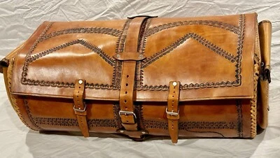 NUEVO XL Bolso de Lona de Cuero Hecho a Mano 27”L x 10”H x 13 1/2” W - Ciudad de México Foto 1 de 4