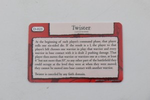 Twister D-025 Mage Knight Dark Riders SPELL CARD