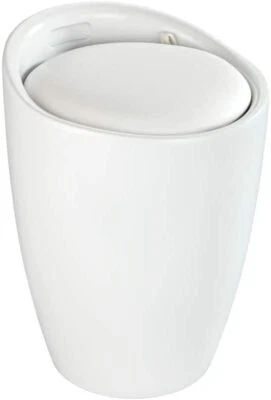 WENKO Bad Hocker Wäsche Korb 20 L CANDY Sack Sammler Sitz Sortierer Box Gäste WC - Bild 1 von 4