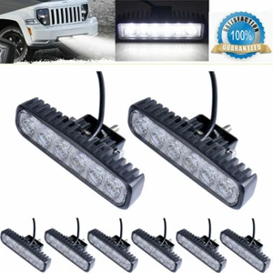 8X Faro da lavoro 18W LED 12V IP67 faro fuoristrada per Jeep SUV ATV - Foto 1 di 7