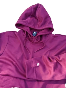 NWT Vintage Starter Hoodie Hooded Sweatshirt Fleece Maroon Logo Men's 3XL - Picture 1 of 2