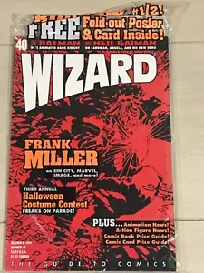 WIZARD The Comics Magazine #40 SIN CITY cvr GRATIS Wildcats chrm tarjeta NUEVA 12/94 - Imagen 1 de 3