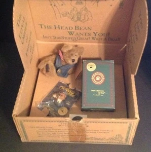 The Boyds Bear Collectors Uncle Elliott , " The Head Bean Wants You " Set - Picture 1 of 1