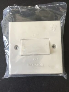 10A 3 Pole Fan Isolation Switch - New & Sealed - Picture 1 of 2
